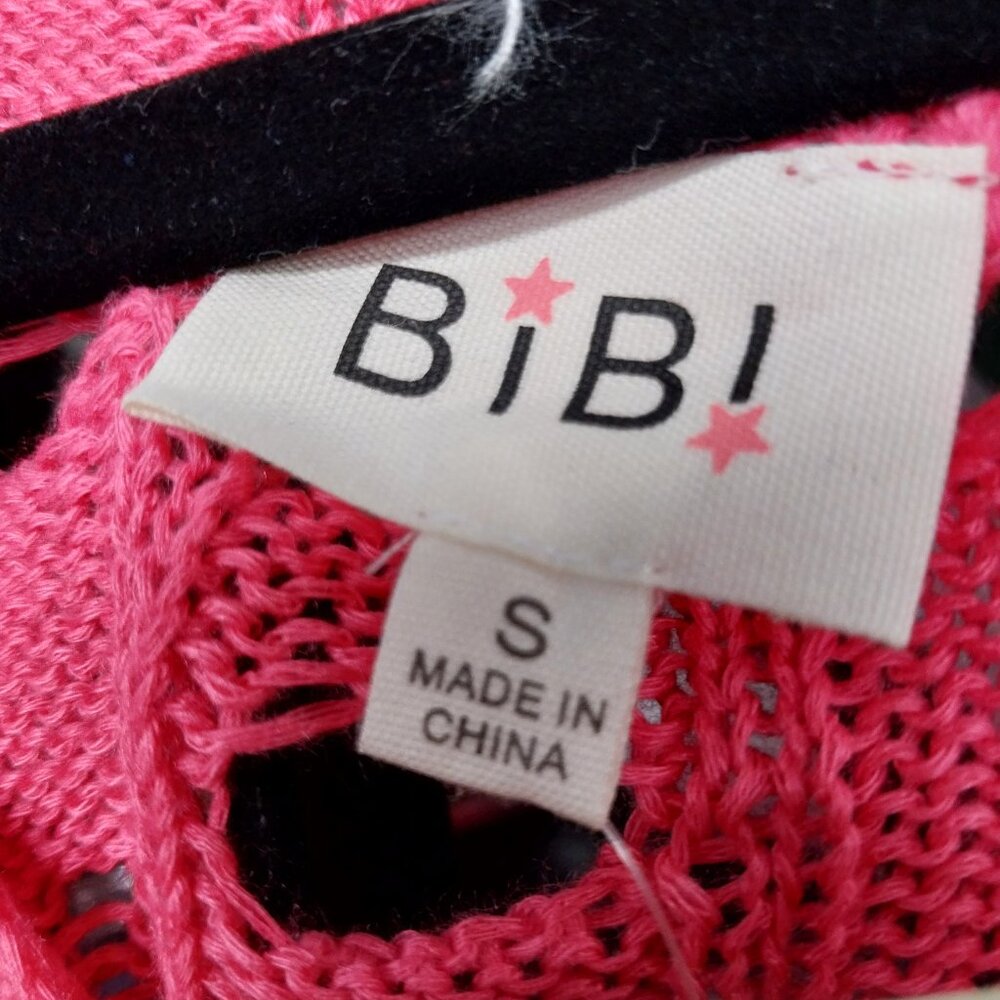 3615 Size Small Oversize BiBi Pink Long Sleeve Sweater. NWT. - Picture 6 of 6